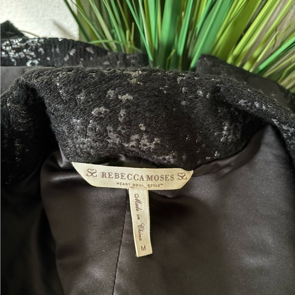 Rebecca Moses Black and Silver Poncho with Bow - Picture 5 of 8